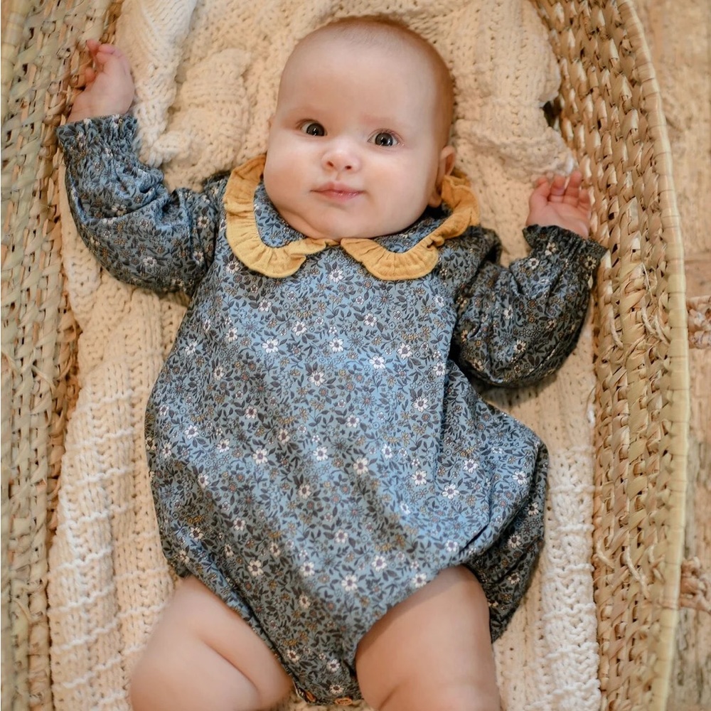 Blue Elephant Amalia Floral Bubble Romper